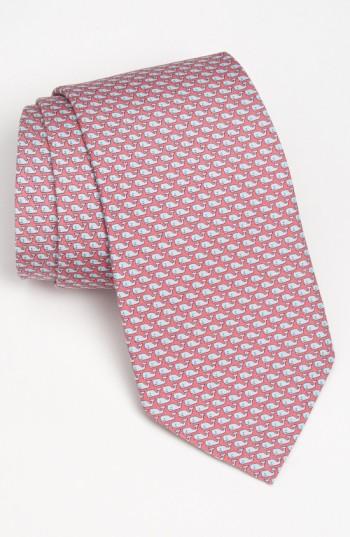 Men's Vineyard Vines Whale Silk Tie, Size - Pink