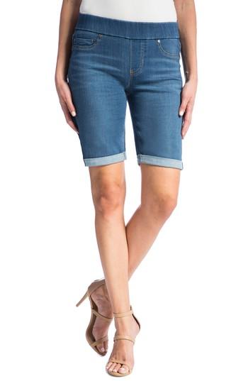 Women's Liverpool Sienna Pull-on Denim Bermuda Shorts