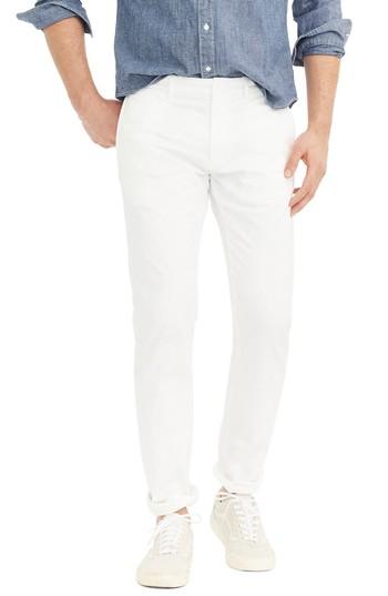 Men's J.crew 484 Slim Fit Stretch Chino Pants X 32 - White