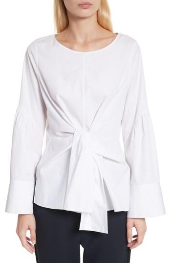 Women's 3.1 Phillip Lim Tie Front Shirt - White