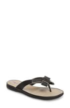 Women's T Tahari Aria Flip Flop M - Black