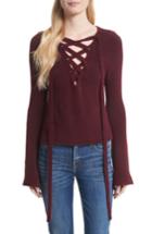 Women's L'agence Candela Lace-up Sweater