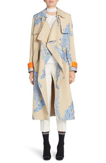 Women's Fendi Wool & Silk Gazar Crop Pants