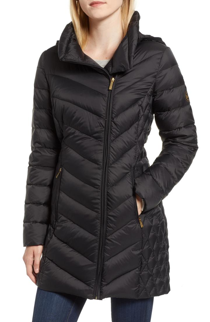 Women's Michael Michael Kors Packable Down Hooded Jacket
