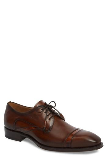 Men's Mezlan Nemesis Cap Toe Derby M - Brown