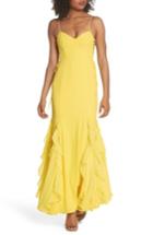 Women's Fame And Partners Lara Lace-up Georgette Gown