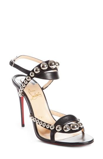 Women's Christian Louboutin Galeria Ornament Sandal .5us / 34.5eu - Black