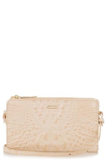 Brahmin Sienna Leather Crossbody Bag - Beige