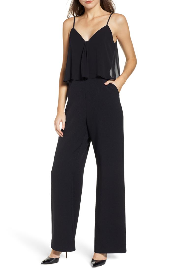 Women's Chelsea28 Double Layer Jumpsuit - Black