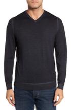 Men's Tommy Bahama Magic Sands Merino Wool Sweater, Size - Black