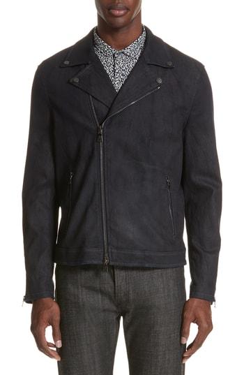 Men's John Varvatos Biker Jacket Eu - Blue