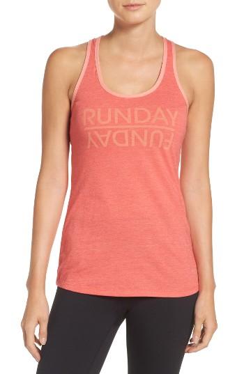 Women's The North Face 'play Hard' Graphic Tank - Red