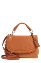 Sole Society Top Handle Faux Leather Crossbody Bag -