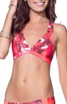 Women's Maaji Throwback Thursday Reversible Bikini Top - Coral