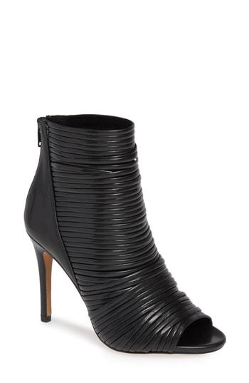 Women's Bcbg Elle Open Toe Bootie .5 M - Black