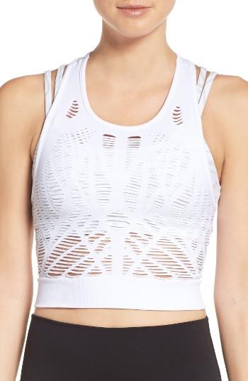 Women's Alo Vixen Crop Tank - White