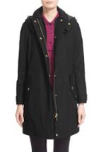 Women's Burberry Hartlington Hooded Cotton Blend Parka - Black