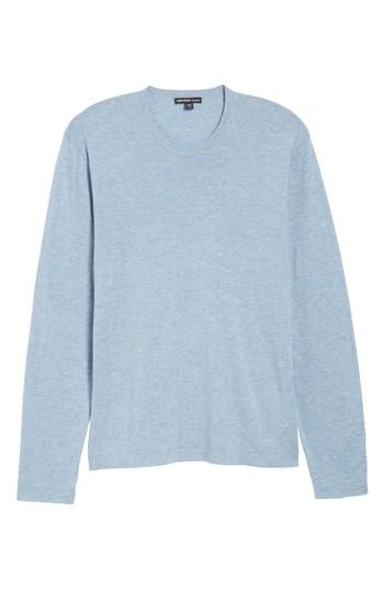 Men's James Perse Fine Gauge Crewneck Sweater (s) - Blue