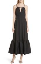 Women's Tracy Reese Tiered Halter Keyhole Dress - Black
