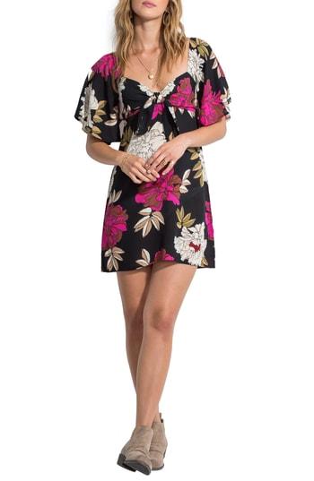Women's Billabong Delicious Day Floral Print Dress - Black