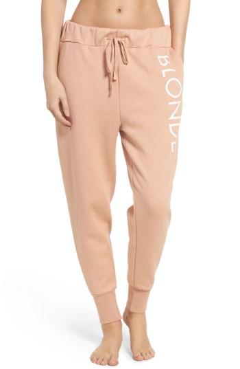 Women's Brunette Blonde Jogger Pants /small - Beige