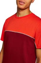 Men's Topman Colorblock T-shirt - Red