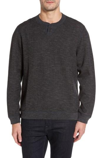 Men's Tommy Bahama Flipsider Abaco Pullover, Size - Black