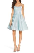 Women's Mac Duggal Shimmer Fit & Flare Dress - Blue