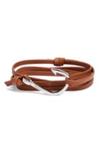 Men's Miansai Silver Hook Leather Bracelet