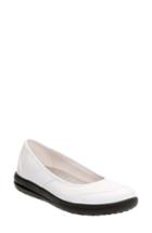 Women's Clarks Jocolin Myla Flat .5 M - White