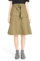 Women's Jw Anderson Fold Front Skirt Us / 8 Uk - Green