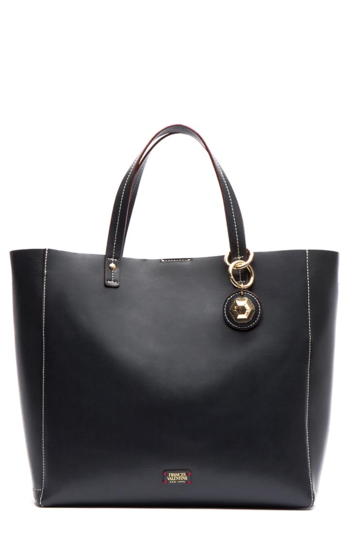 Frances Valentine Large Margaret Leather Tote - Black