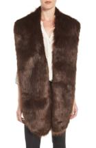 Women's Badgley Mischka Faux Mink Stole, Size - Brown