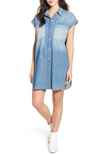 Women's Hudson Jeans Chambray Shirtdress - Blue