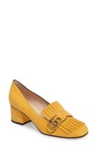 Women's Gucci Gg Marmont Pump Us / 39eu - Yellow