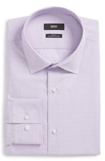 Men's Boss Jenno Slim Fit Dress Shirt .5 - Purple