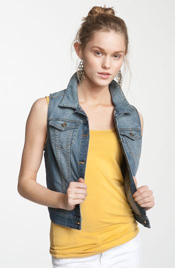 Bp. Sleeveless Denim Vest (juniors)