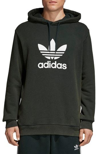 Men's Adidas Originals Trefoil Hoodie, Size - Green