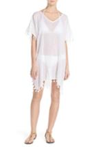 Women's Seafolly 'amnesia' Cotton Gauze Cover-up Caftan, Size - White