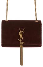 Saint Laurent Small Kate Tassel Velvet Crossbody Bag -