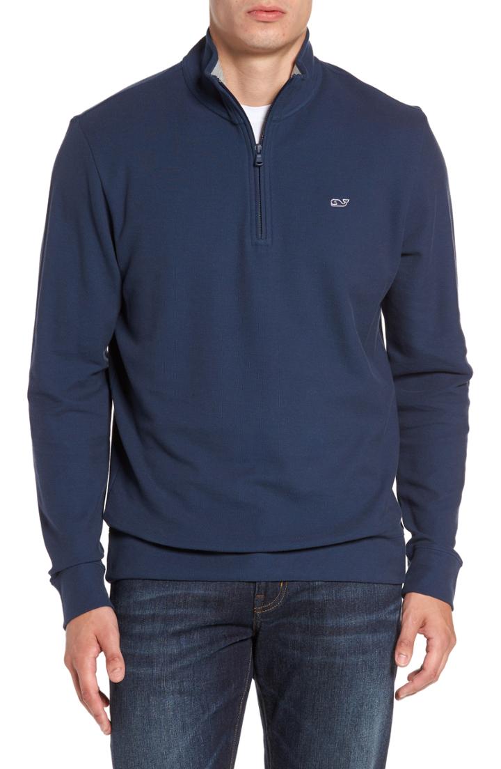 Men's Vineyard Vines Breaker Saltwater Quarter Zip Pullover