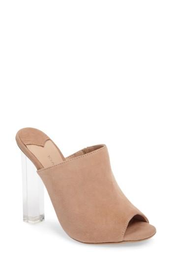Women's Tony Bianco Kitzy Clear Heel Mule .5 M - Beige