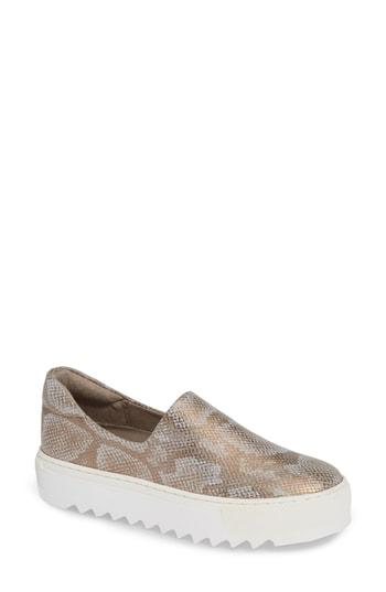 Women's Jslides Sage Platform Slip-on Sneaker .5 M - Metallic