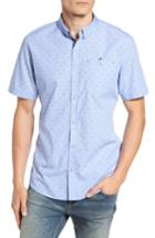 Men's 7 Diamonds Double Feature Short Sleeve Sport Shirt - Blue