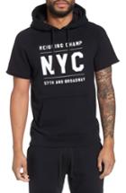 Men's Reigning Champ Cutoff Short Sleeve Hoodie - Black