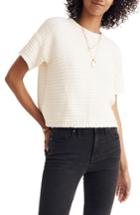 Women's Madewell Lace Back Sweater Tee - Ivory