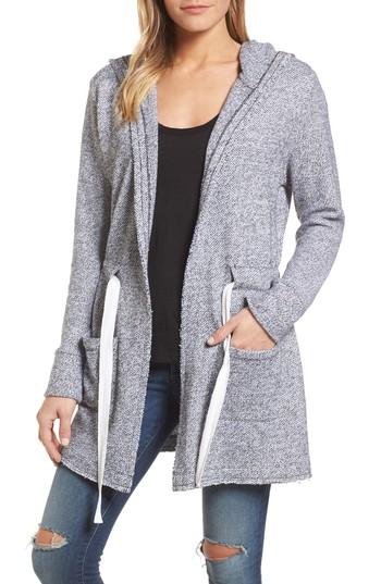 Women's Caslon Drawstring Hooded Jacket - Black