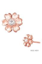 Women's Mini Mini Jewels Diamond Icon Flower Earring