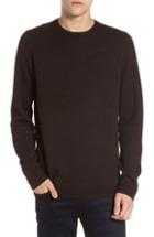 Men's Calibrate Grid Crewneck Sweater - Burgundy