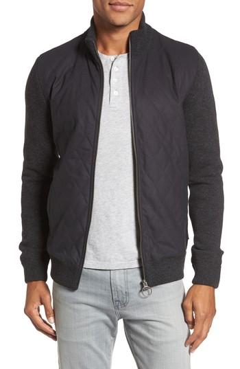 Men's Barbour Culzean Wool Jacket, Size - Black